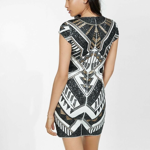Express Deco Sequin Embellished Sheath Dress - Picture 3 of 3